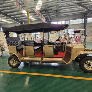 Voiture électrique rétro classique européenne, voiture de tourisme vintage pour les visites en ville et les événements de mariage - Product Image 5