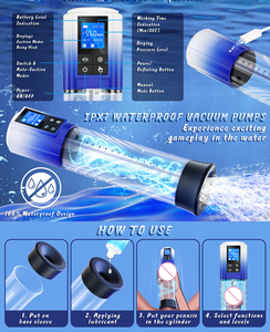 18+ 4 Saugstärken Elektrische Penispumpe Sexspielzeug Penispumpe Vakuum Erweitern Luftdruckgerät für Männer - Product Image 3