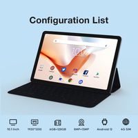 Tableta KEP/Leaderhub de 10.36 Pulgadas, Android 13, RAM de 8 GB, ROM de 128 GB, Pantalla FHD de 1200*2000