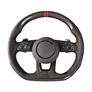 Volant sport à fond plat RS pour <span class=keywords><strong>Audi</strong></span> RS3 8Y RS4 RS5 B9.5 RS6 C8 <span class=keywords><strong>2021</strong></span>-2024 - Carbone forgé - Product Image 3
