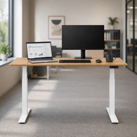Cadre de bureau réglable en hauteur à double moteur, base de bureau électrique pour postes de travail de bureau
