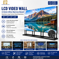 Kommerzieller 55-Zoll LCD-Videowall mit Vollfarbdisplay, Ultra-Schmaler Rahmen, 500 Nits Helligkeit für Digitale Beschilderung in Aufzügen und Ausstellungen