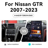 ZWNAV 14.5 pouces Tesla Style Android voiture GPS Navi pour Nissan GTR 2007-2023 GPS Navi lecteur multimédia autoradio lecteur stéréo
