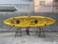 Kayak de pêche double RITO OUTDOOR PE, fabrication économique, canoë de pêche pas cher à vendre