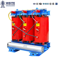 Transformator Isolasi Tipe Kering Resin Cor Tiga Fasa 11kV Seri SCB 100kVA Output 400V 50Hz CE IEC Tahan Api Pabrik OEM