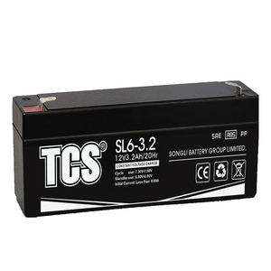TCS SL6-3.2 6 볼트 3.2Ah 태양 전지 회사 밀봉 납산 Vrla Agm 밀봉 배터리 볼트 Vrla 배터리 가격 - Product Image 1