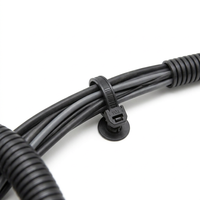 Attache-câble en nylon pour faisceau de câblage automobile HellermannTyton T50SOSFT6E2-PA66HS-BK 157-00128