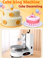 Machine automatique de glaçage et de distribution de crème pour gâteaux d'anniversaire, pains ronds et gâteaux au beurre