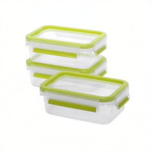 Emsa Clip & Close Contenant alimentaire 0,55 l, lot de 3, vert clair - Product Image 2