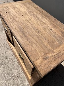 Gran oferta, mesa de centro de bajo precio, mesa de consola de madera reciclada hecha a mano Vintage con cajones, muebles de mesa de nuevo estilo - Product Image 6