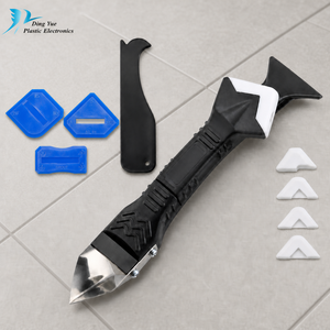 DINGYUE Kit de 5 outils en silicone 5-en-1 : Spatule et racloir pour jointoiement de carrelage et finition de mastic - Product Image 1