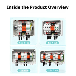 Boîtier de Combinaison MINGTUO IP66 32A 500V DC à 6 Prises pour Distribution/Jonction d'Énergie Solaire Photovoltaïque Extérieure - Product Image 3