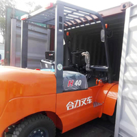 Chariot élévateur diesel contrepoidsé de 4 tonnes CPCD40 avec pneus pneumatiques pour le déchargement et le chargement en entrepôt extérieur