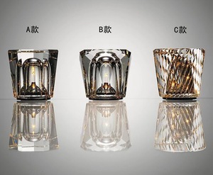 Lampe d'ambiance en cristal rechargeable, créative, pour chambre à coucher, bureau, veilleuse - Product Image 4