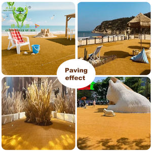 Tour verte 30mm hauteur de Pile jaune <span class=keywords><strong>gazon</strong></span> <span class=keywords><strong>synthétique</strong></span> artificiel Cesped tapis tapis <span class=keywords><strong>gazon</strong></span> artificiel pour décor de centre commercial - Product Image 6