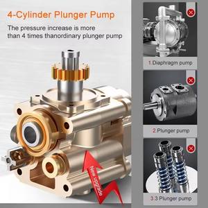 Mini-Sprühgerät Hochdruck-Autowaschmaschine Akkubetriebene Elektrische Tragbare Pistole Kupfer Autowaschausrüstung - Product Image 6