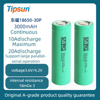 Batería 18650 30P 3.6V 3000mAh 10C 15C de Alta Velocidad Recargable
