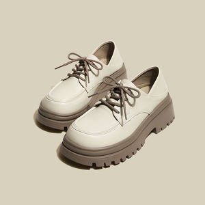 Women Casual Round Toe Walking Platform Shoes Thick Soled Low Top Dress <b>Lace</b> up Shoes for Women - Product Image 3