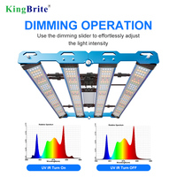 Без налога на ЕС, отдельные переключатели UV/IR, KingBrite 240 Вт Samsung LM301H EVO мятный белый + 660 нм UV IR изумрудно-зеленый светодиодный светильник