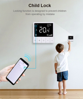 Thermostat intelligent programmable Wifi FCU Modbus pour le contrôle de la température, thermostat de ventilo-convecteur à 3 vitesses, thermostat HVAC