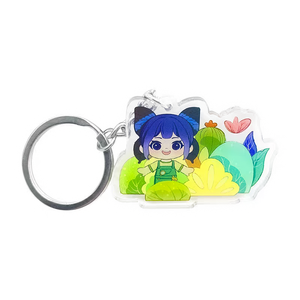 Portachiavi Promozionali Personalizzati con Logo, Carini Portachiavi in Acrilico con Glitter a Tema Anime e Cartoni Animati - Product Image 5