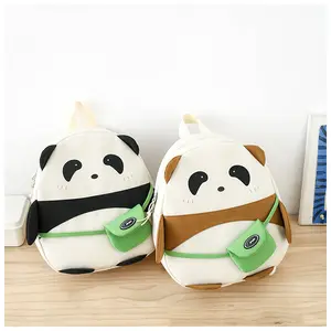 Encantador nuevo diseño Kindergarten Panda niños Mochila Popular dibujos animados animales niños mochilas escolares Mochila