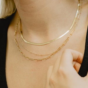 Collar de Cadena Fina de Plata Esterlina 925 Bañada en <span class=keywords><strong>Oro</strong></span> <span class=keywords><strong>Italiano</strong></span> de <span class=keywords><strong>14K</strong></span> y 18K en Existencia RINNTIN BSC-19 para Mujer, Hecho en Italia - Product Image 4
