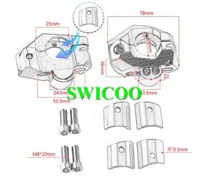 Adaptateur de montage de guidon 22mm 28mm pour Yamaha <span class=keywords><strong>WR</strong></span>/<span class=keywords><strong>WR</strong></span> <span class=keywords><strong>F</strong></span>/RT/TTR/XT/YZ 80 <span class=keywords><strong>125</strong></span> 250 350 450 - Product Image 2