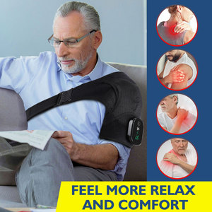 Customizable 3-in-1 Hot Therapy <strong>Massage</strong> Belt Adjustable 3-Speed Heating Vibration Shoulder Pad <strong>Wrap</strong> with Controller - Product Image 6
