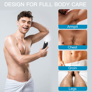 Pritech <span class=keywords><strong>rasoir</strong></span> électrique humide/sec Manscape tondeuse électrique aine corps tondeuse ABS 5W avec tête remplaçable étanche pour hommes - Product Image 5