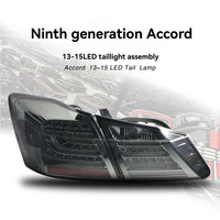 Ensemble de feux arrière LED pour Honda Accord 9e génération, clignotants dynamiques séquentiels, feux de jour DRL, feux de freinage, remplacement de feux arrière