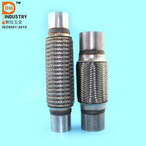 Tubo de <span class=keywords><strong>escape</strong></span> flexible con malla de alambre exterior y extensión de fuelle de acero inoxidable de China - Product Image 4