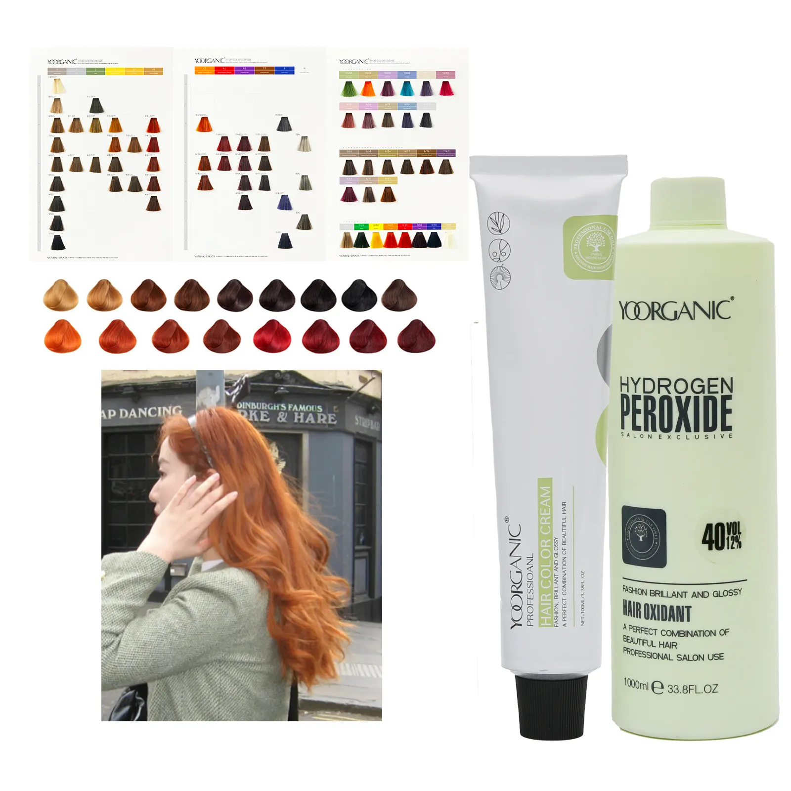 Profession elles Salon produkt Haarfarbe Farbstoff Creme 74 Farben für blondes gebleichtes Haar blau lila braun schwarz rot gelb Kupfer