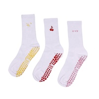 Chaussettes de Pilates antidérapantes personnalisées avec votre logo, chaussettes de yoga pour femmes, chaussettes de studio de gym antidérapantes