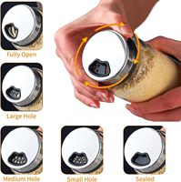 Distributeur de sucre en verre cylindrique, 5,5 pouces, écologique, compatible lave-vaisselle
