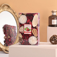 Sachet de parfum d'ambiance en PVC avec pétales, désodorisant en fleurs séchées, pot-pourri pour mariage, fête, voiture, décoration de vase