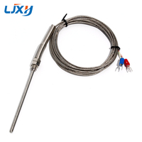 LJXH Capteur de sonde thermocouple de type K 4x100mm, température 0-400 degrés, filetage M8x1.25, longueur de fil 1m/2m/3m/4m/5m
