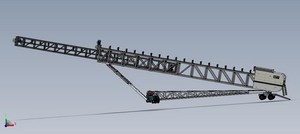 Rotatable&amp;movable <strong>Radial</strong> Mobile <strong>Stacker</strong> Telescopic Conveyor - Product Image 4