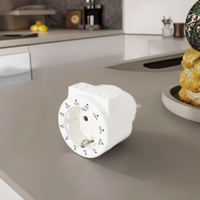 Minuteur électronique programmable manuel de haute qualité UE 12 heures, mini prise simple avec économie d'énergie et sécurité enfant, blanc