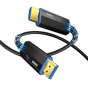 Shenzhen Custom OEM Manufacture Long Length Slim 48gbps Hdmi To Hdmi Cabel 2.1 Cable 4k 8k Aoc Hdmi 50m
