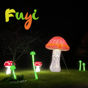 <span class=keywords><strong>Vente</strong></span> directe usine : Champignon gonflable rouge avec lumières LED pour événements sur le thème de la forêt fantastique et présentations nocturnes en jardin - Product Image 2