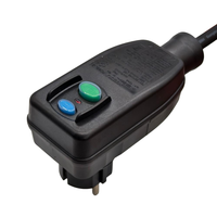 16A 220V GFCI RCD disjoncteur prise réinitialisation automatique défaut à la terre Protection contre les fuites IP54 niveau cordons d'alimentation rallonges