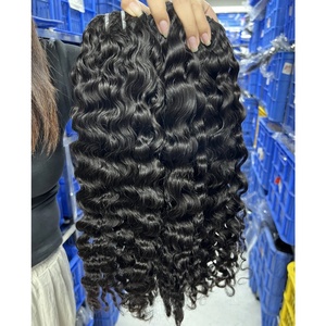 Lot de mèches de cheveux humains brésiliens 100 % naturels 15A avec fermetures frontales en dentelle HD, cheveux vierges alignés avec les cuticules, fournisseur de tissages de cheveux de qualité supérieure - Product Image 3