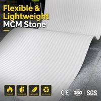 Revêtement mural flexible en pierre, carreaux de céramique flexibles avec MOQ de 20 m² pour hôtels de charme et murs d'ambiance intérieurs personnalisés
