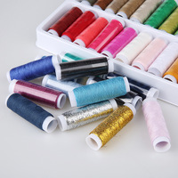 Hilo de Coser de 12 Colores, Hilo de Coser para el Hogar 402, Rollo Pequeño, Hilo de Coser Multicolor para Ropa, Hilo de Coser a Mano