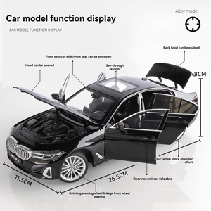 Autorizado oficialmente para BWM 530 LI 1:18, modelo de juguete de Metal fundido a presión, modelo de coche de aleación, simulación para colección o exhibición para niños - Product Image 3