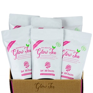 Thé éclaircissant pour la peau Chinaherbs, best-seller, 10 sachets de thé en vrac, boîte de thé aromatisé à base de plantes pour la beauté, tasse incluse - Product Image 1
