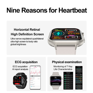 Reloj Inteligente TK17 con ECG, Lípidos en Sangre, Frecuencia Cardíaca, HPV, NFC, Temperatura Corporal, Llamadas, <span class=keywords><strong>para</strong></span> Hombres, <span class=keywords><strong>Android</strong></span> e IOS - Product Image 6