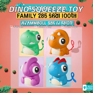 Agent recherché : Nouveaux jouets en plastique à presser amusants et très rentables, mini-dinosaures mignons avec yeux qui sortent, jouets anti-stress pour enfants - Product Image 2