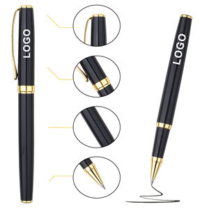 Stylo à encre gel promotionnel classique personnalisé avec logo, 1,0 mm, métal, design élégant pour les entreprises - Product Image 3